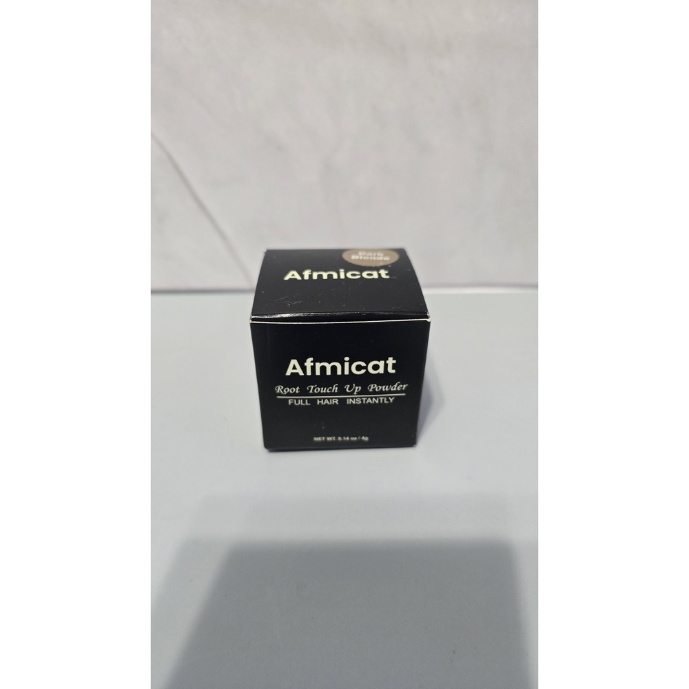 New In Box Afmicat Root Touch Up Dark Blonde Shade Includes Applicator Sponge